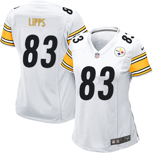 Women's Game Louis Lipps Nike Jersey White Road - #83 NFL Pittsburgh Steelers